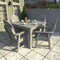 Highwood Usa Hamilton 5pc Square Outdoor Patio Furniture Dining Set AD-DNA44-HGR - alternate 2